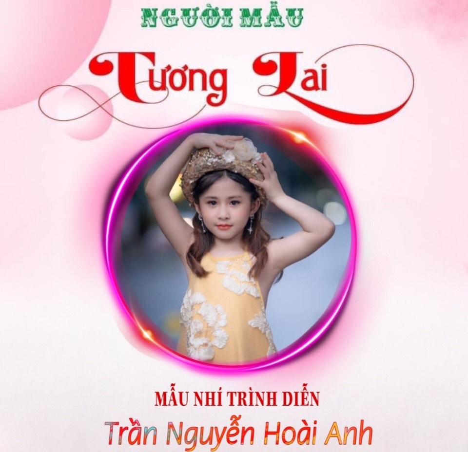 Mẫu nhí Trần Nguyễn Hoài Anh tham gia chương trình truyền hình Người Mẫu Tương Lai