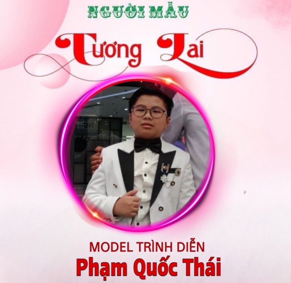 Mẫu nhí Phạm Quốc Thái tham gia trình diễn tại chương trình Người mẫu tương lai