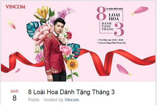 Danh sách sự kiện âm nhạc 8/3 được chia sẻ trên Facebook